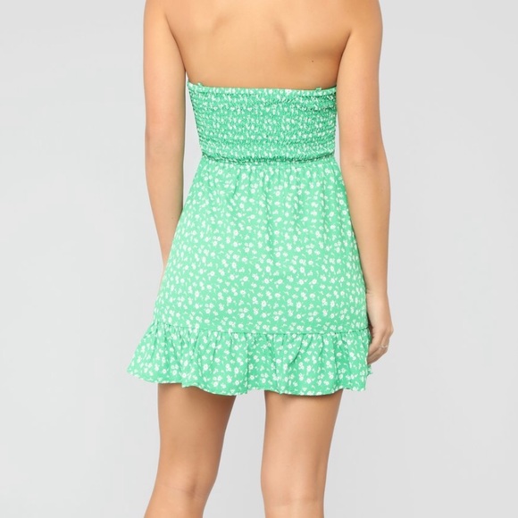2/$35 — FASHION NOVA Tie Front Ruffle Hem Floral Dress - Picture 3 of 8